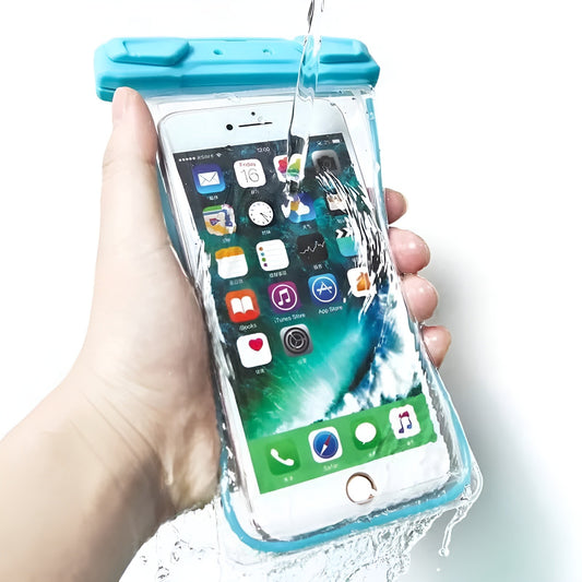 Universal Waterproof Mobile Pouch – Underwater Touch Screen Phone Case | Waterproof Dry Bag with Neck Strap (Random Color)