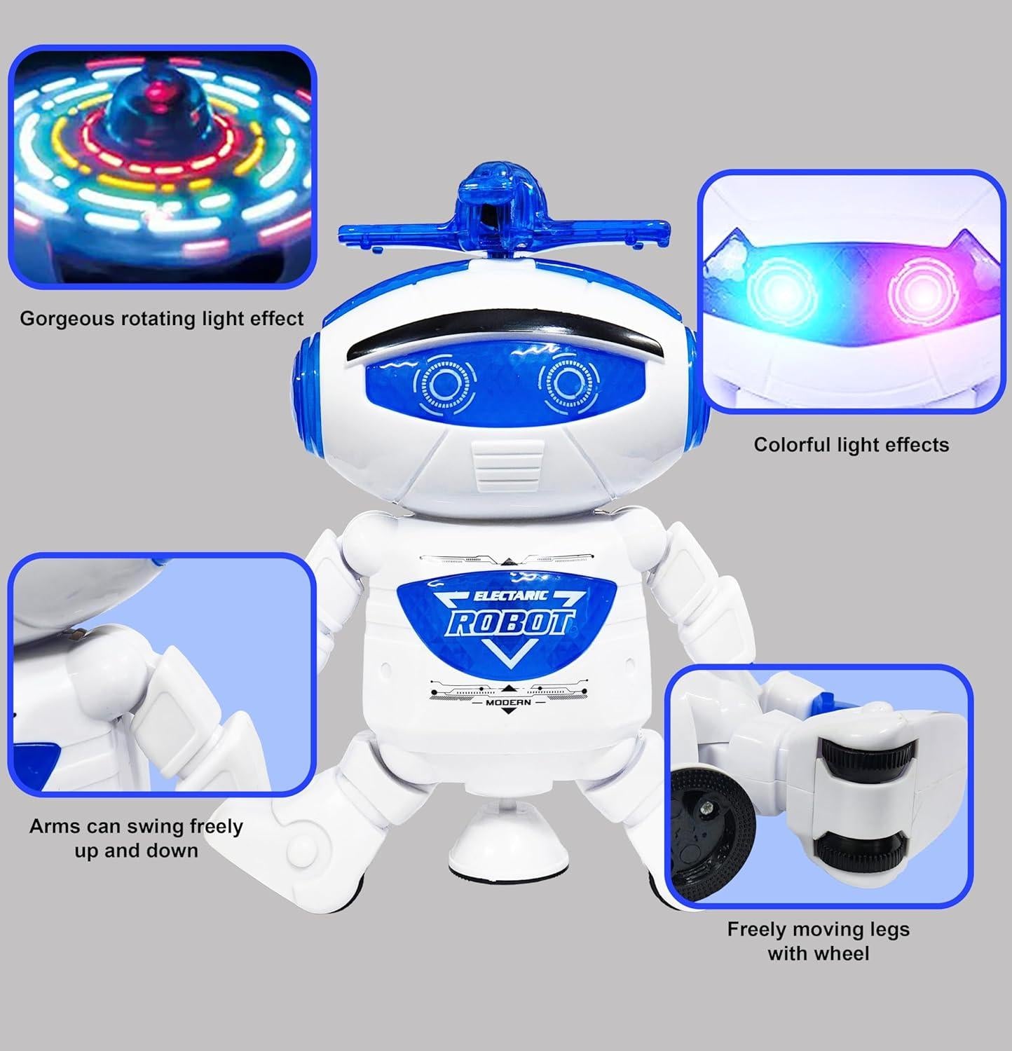 Dancing Robot Toy for Kids with Flashing Lights & Musical Sounds | Interactive Walking & Dancing Robot | Educational Toy | 3+ Years