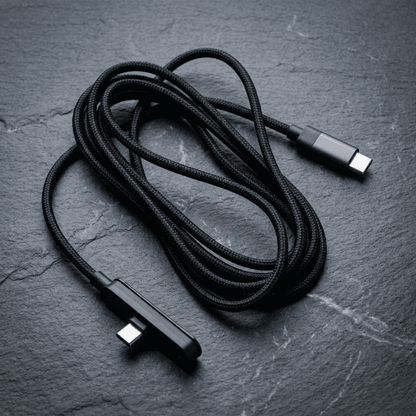 Heavy-Duty 240W USB-C Cable with Connector Phone Holder | High-Speed Data Sync & Charge Cord