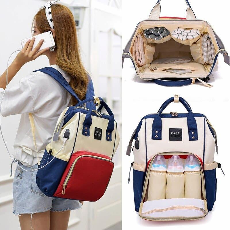Premium Mummy Nappy Diaper Bag | Multi-Compartment Lightweight Organizer Bag for Moms & Dads