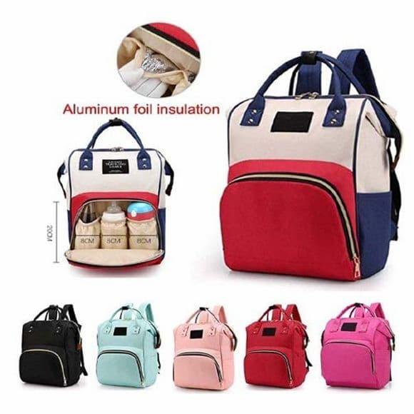 Premium Mummy Nappy Diaper Bag | Multi-Compartment Lightweight Organizer Bag for Moms & Dads