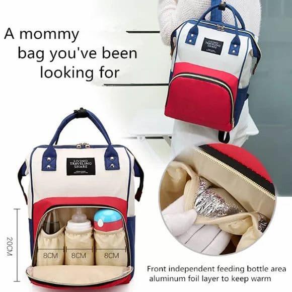 Premium Mummy Nappy Diaper Bag | Multi-Compartment Lightweight Organizer Bag for Moms & Dads