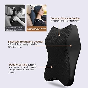 Car Seat Headrest Memory Foam Neck Pillow | Universal Car Neck Support Cushion for Comfortable Driving