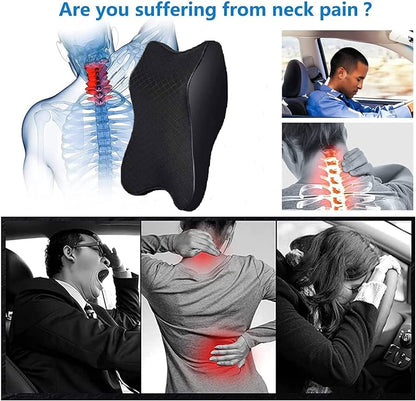 Car Seat Headrest Memory Foam Neck Pillow | Universal Car Neck Support Cushion for Comfortable Driving