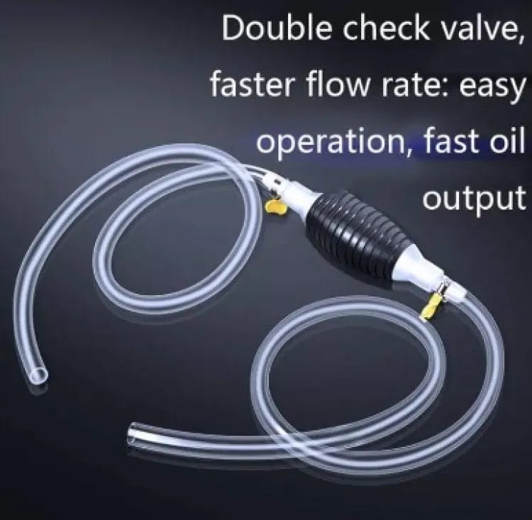 Manual Fuel Transfer Pump Kit 1.5 Meter | Hand Siphon Pump for Petrol, Diesel, Oil & Water