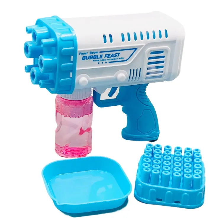 36-Hole Bazooka Bubble Water Gun | Bubble Blaster Toy for Kids | Outdoor Bubble Spray Gun (Random Color)