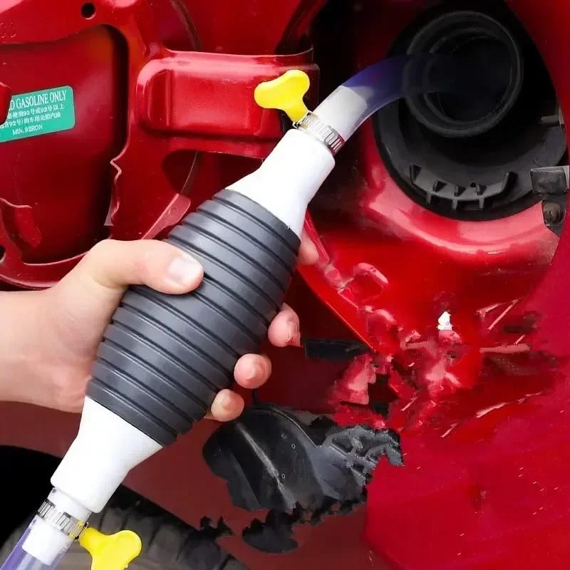 Manual Fuel Transfer Pump Kit 1.5 Meter | Hand Siphon Pump for Petrol, Diesel, Oil & Water