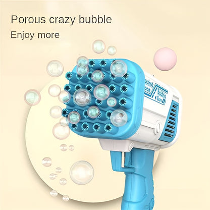 36-Hole Bazooka Bubble Water Gun | Bubble Blaster Toy for Kids | Outdoor Bubble Spray Gun (Random Color)