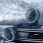 12V Dual Head Car Dashboard Cooling Fan | 360° Rotating Adjustable Car Air Circulator Fan