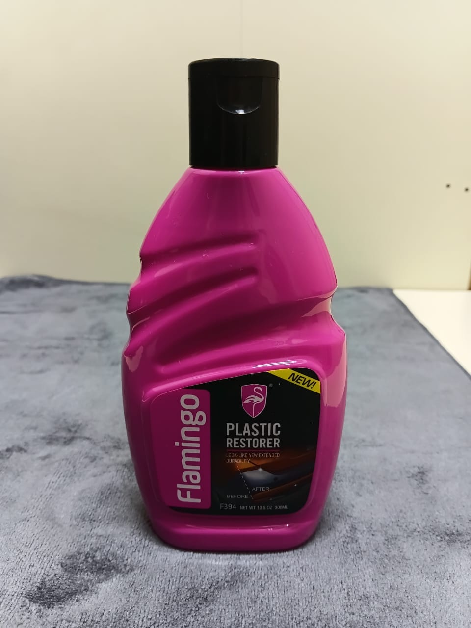 Flamingo Plastic Restorer 300ML | Nano Technology Trim Reviver for Faded Car Exterior Plastic