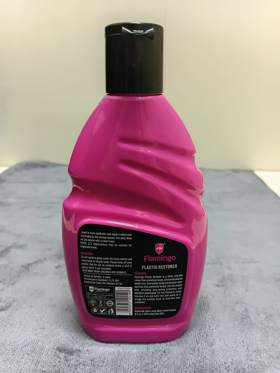 Flamingo Plastic Restorer 300ML | Nano Technology Trim Reviver for Faded Car Exterior Plastic