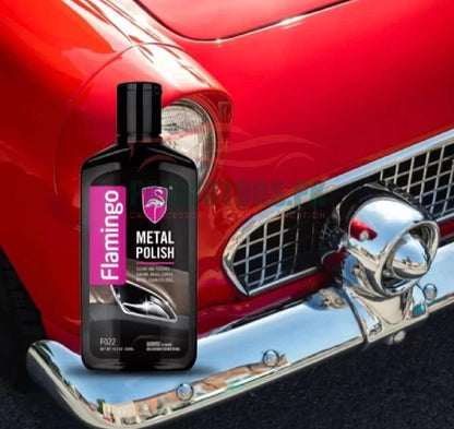 Flamingo Metal Polish 300ML | Multi-Surface Metal Cleaner & Shine Restorer for Chrome, Brass, Copper & Stainless Steel