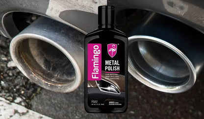 Flamingo Metal Polish 300ML | Multi-Surface Metal Cleaner & Shine Restorer for Chrome, Brass, Copper & Stainless Steel