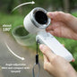 Handheld Folding Turbo Fan – Portable Rechargeable Cooling Fan with 5 Speed Adjustment