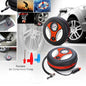 Portable Car Air Pump 260 PSI DC 12V Electric Tyre Inflator – Heavy Duty Air Compressor for Cars, SUVs, Motorcycles & Trucks