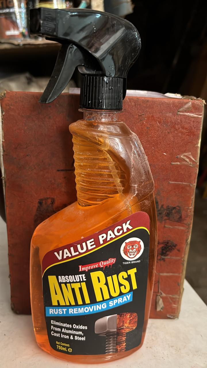 Anti Rust Remover Spray 750ml | Heavy Duty Rust Cleaner for Metal Surfaces | Fast-Acting Rust & Oxidation Removal Solution