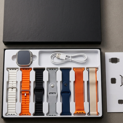 iMounra 2 BIG 2.01" Ultra Smartwatch – 7-in-1 Strap Bundle | Premium Design | Random Box