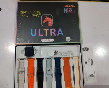iMounra 2 BIG 2.01" Ultra Smartwatch – 7-in-1 Strap Bundle | Premium Design | Random Box