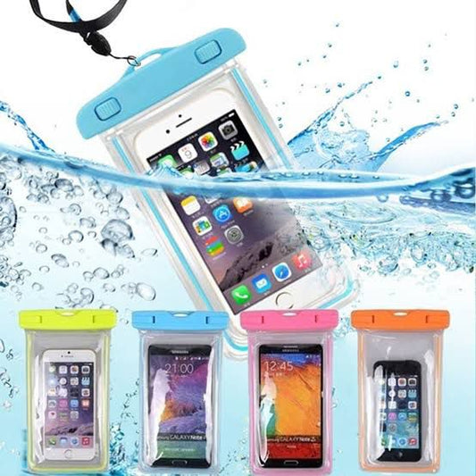 Universal Waterproof Mobile Pouch – Underwater Touch Screen Phone Case | Waterproof Dry Bag with Neck Strap (Random Color)