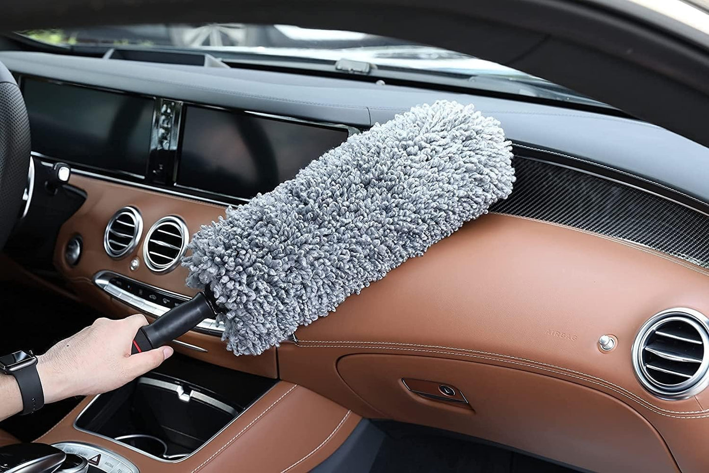 Premium Microfiber Car Duster with Extendable Handle – Scratch-Free Dust Cleaning Brush for Cars, SUVs & Home