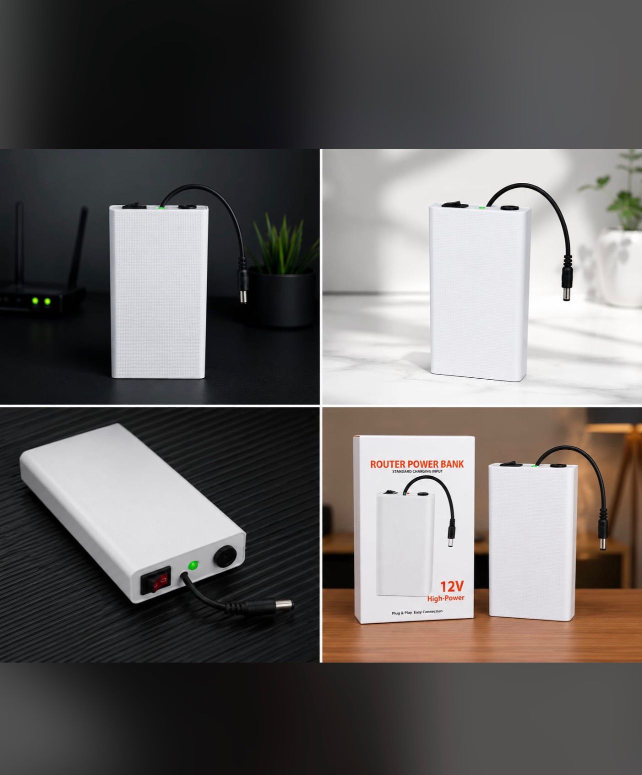 Xiaomi Mi 20000mAh 12V Router Power Bank – Mini UPS Battery Backup for Wi-Fi Routers