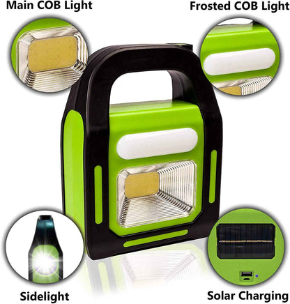 Solar Rechargeable 3-in-1 LED Emergency Light | Portable Work Light, Torch & Power Bank