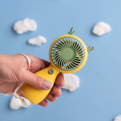 Portable USB Rechargeable Mini Handheld Fan – Lightweight Personal Cooling Fan (Random Color)