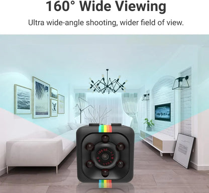SQ11 Mini Camera – Portable Pocket Surveillance Camera with Night Vision & Motion Detection