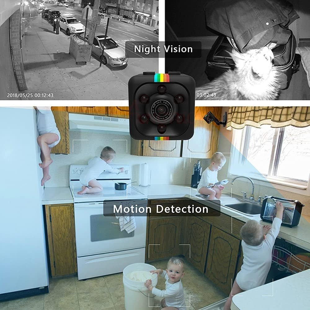SQ11 Mini Camera – Portable Pocket Surveillance Camera with Night Vision & Motion Detection
