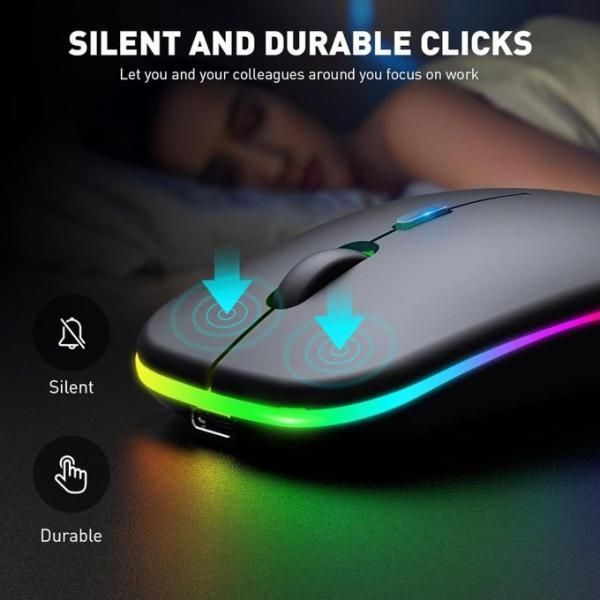 HP W10 Wireless Mouse – Slim Silent Stylish 2.4GHz Wireless Optical Mouse for Laptop & PC (Random Color)