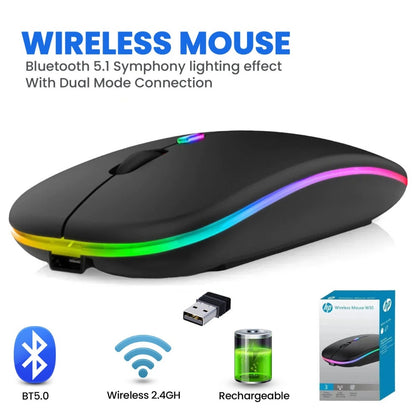 HP W10 Wireless Mouse – Slim Silent Stylish 2.4GHz Wireless Optical Mouse for Laptop & PC (Random Color)