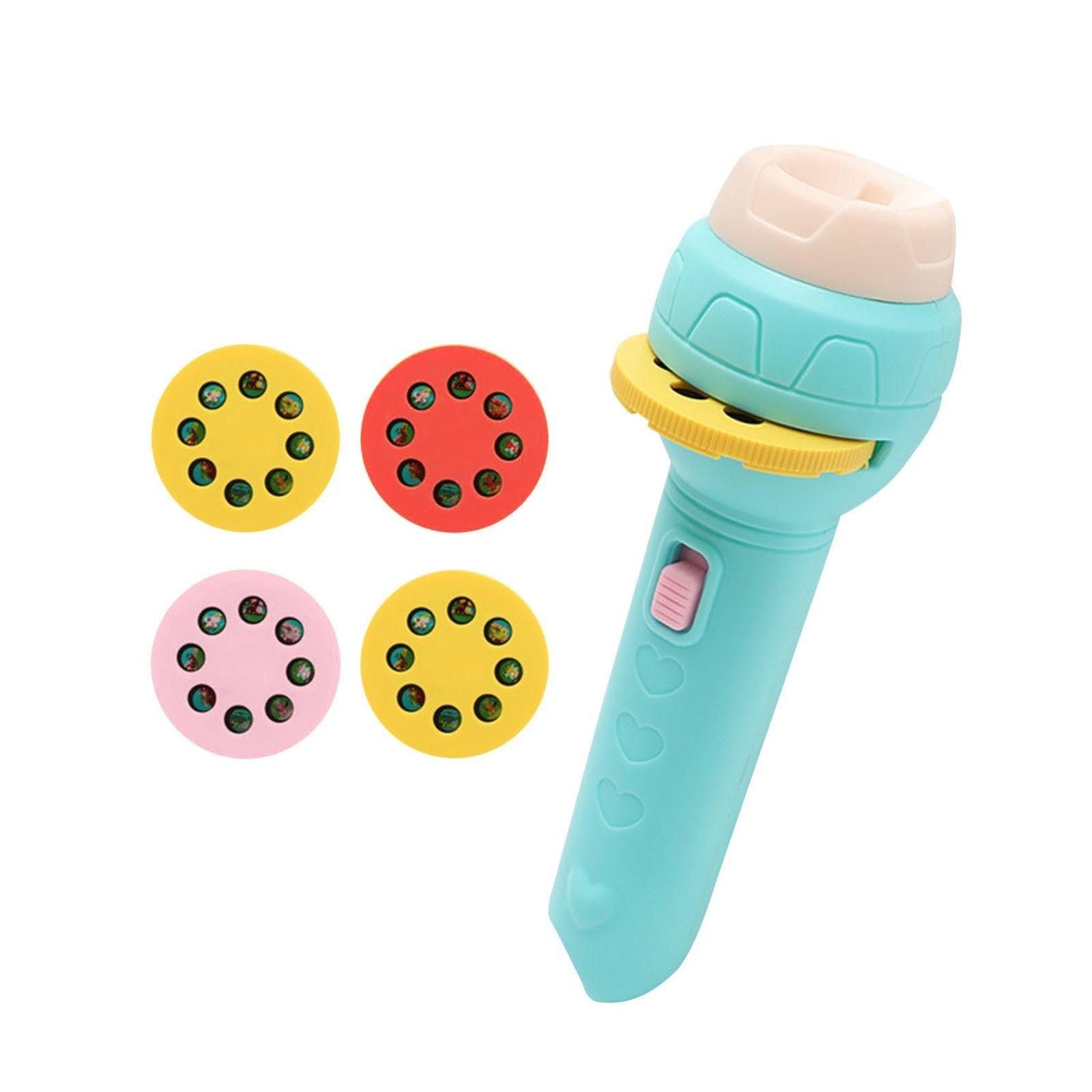 Mini Storybook Flashlight Projector | 24-Image Wall & Ceiling Projection Light for Bedtime Stories