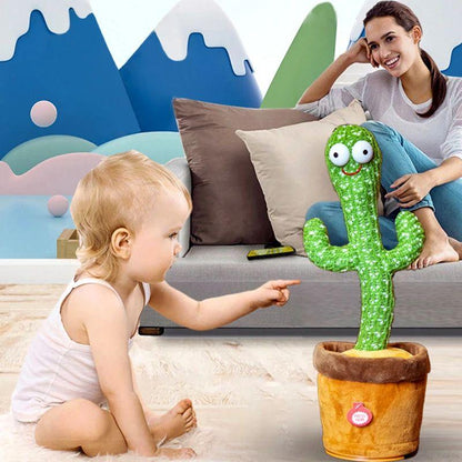🌵 Dancing Cactus Toy – Repeat Talking, Singing, Dancing & USB Rechargeable | Interactive Educational Toy for Kids