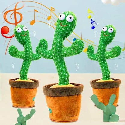 🌵 Dancing Cactus Toy – Repeat Talking, Singing, Dancing & USB Rechargeable | Interactive Educational Toy for Kids