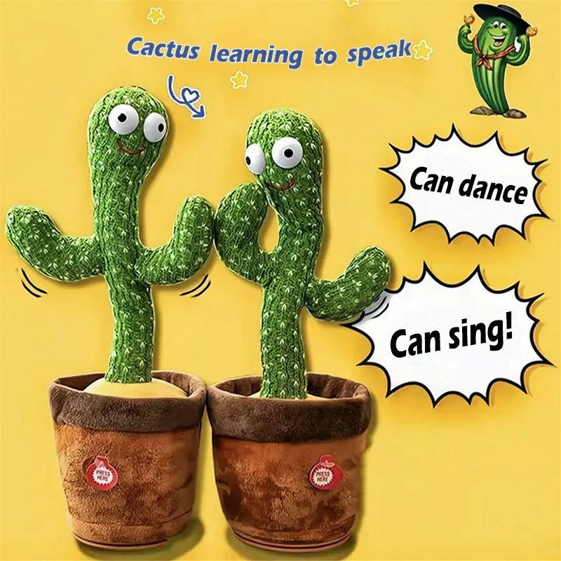 🌵 Dancing Cactus Toy – Repeat Talking, Singing, Dancing & USB Rechargeable | Interactive Educational Toy for Kids