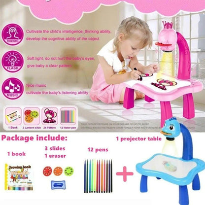 🎨 Kids Drawing Projector Toy – Trace & Draw Projector Table | Sketch Machine Art Tracing Board | Educational Drawing Toy for Kids
