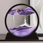 3D Fluid Motion Sand Art Table Lamp | Decorative Hourglass Desk Ornament for Living Room & Office