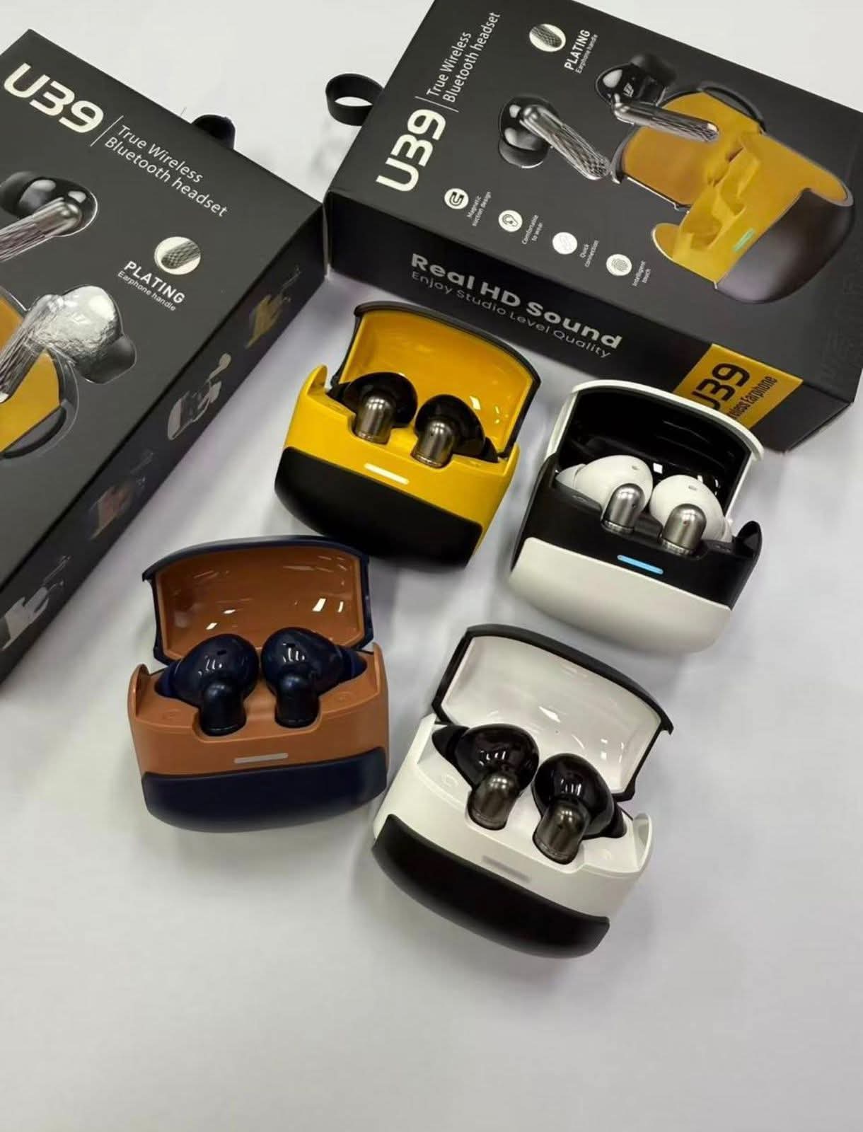U39 Wireless Bluetooth Earbuds | Deep Bass & HD Sound TWS Earphones with Portable Charging Case
