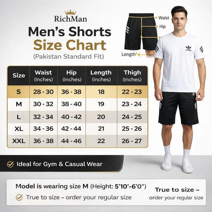 Men's White & Black Printed Nikkar Suit | 2-Piece Summer Sports & Casual Wear
