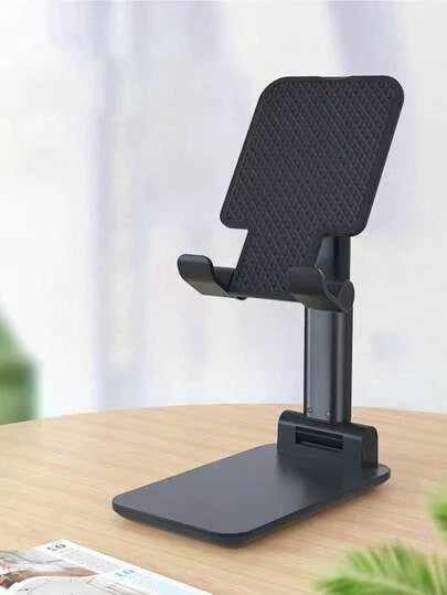 Premium Foldable Desktop Stand | Adjustable Height & Multi-Angle Aluminum Mount for Mobiles & Tablets