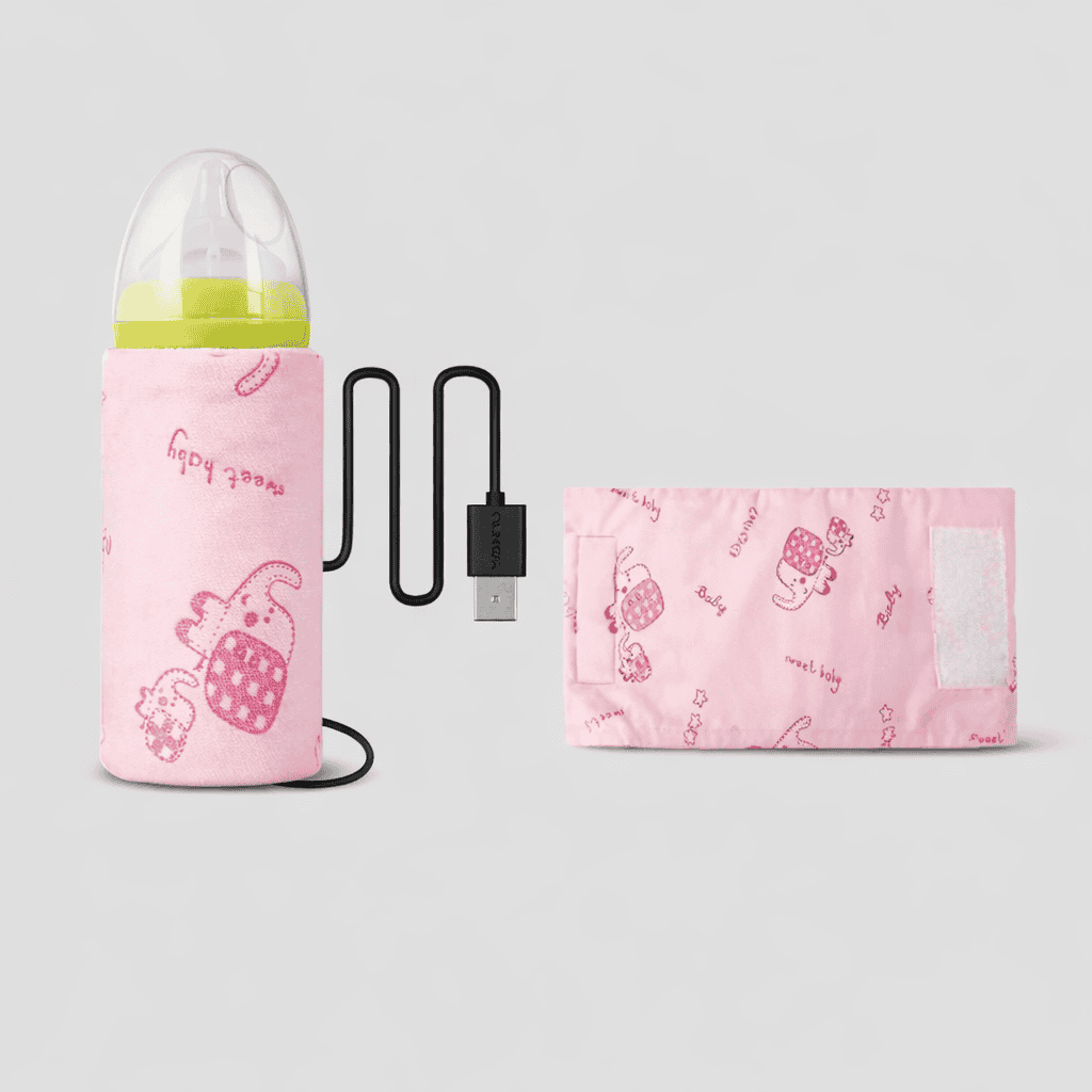 USB Portable Travel Milk Warmer Bag | Smart Constant Temperature Baby Bottle Heating Sleeve