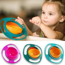 360° Gyro Spill-Proof Bowl | Rotating Anti-Spill Snack Bowl for Kids & Babies