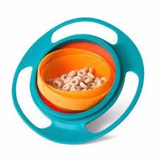 360° Gyro Spill-Proof Bowl | Rotating Anti-Spill Snack Bowl for Kids & Babies