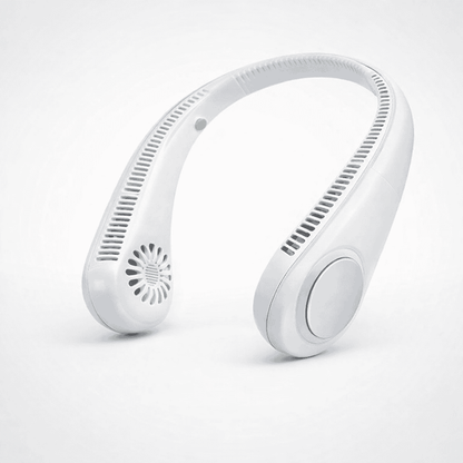 Premium Silicone Wearable Neck Fan | Hands-Free Bladeless Personal Cooler & Purifier
